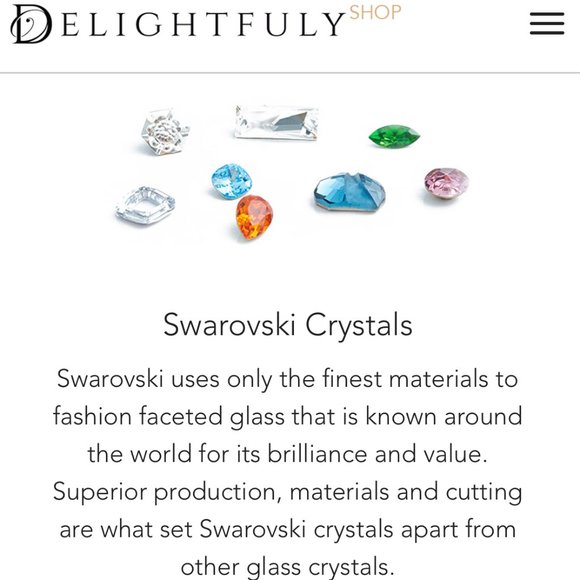 Swarovski Crystal Dangle Earrings - Picture 5 of 6